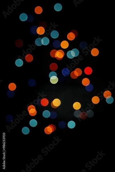 Obraz Colorful Bokeh and Blur Background Collection Soft Lights and Abstract Blur Backgrounds
