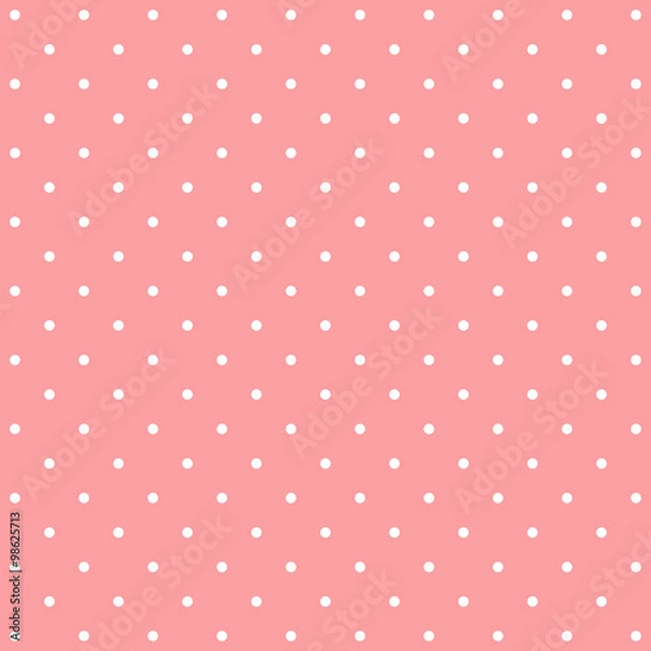Obraz Pink polka dot background pattern