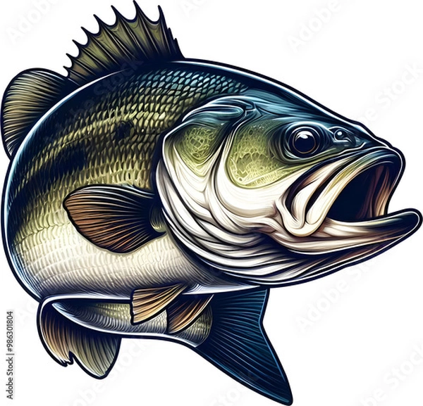 Fototapeta Bass Fish