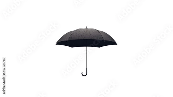 Obraz Umbrella isolated on white, minimalist and clean