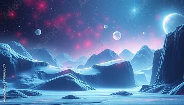 Obraz Landscape background with globe