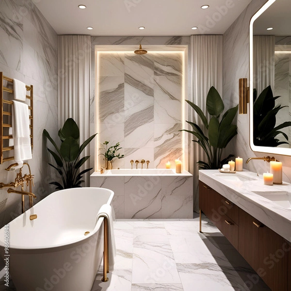 Obraz modern bathroom interior