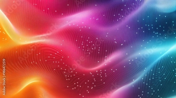 Fototapeta Modern gradient mesh background with vivid color transitions and smooth flow