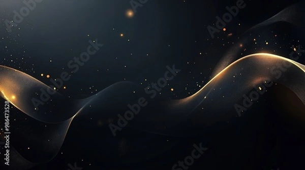 Fototapeta Modern dark background with an elegant feel, highlighted by subtle light