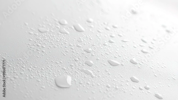 Fototapeta Minimalist white backdrop with simple shadows and light gradients