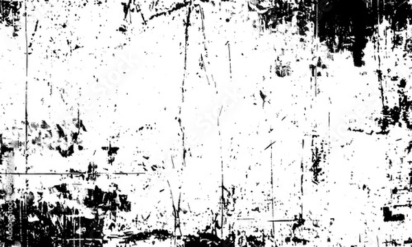 Obraz Black and White Grunge Texture. Overlay Texture. Grunge Urban Texture. Monochrome Texture. Background.