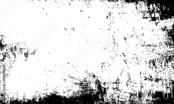Obraz Grunge Texture Background, Abstract Black and White Design ,Grunge Texture Background, CanvasTexture, Black and White Grunge Aesthetic Background