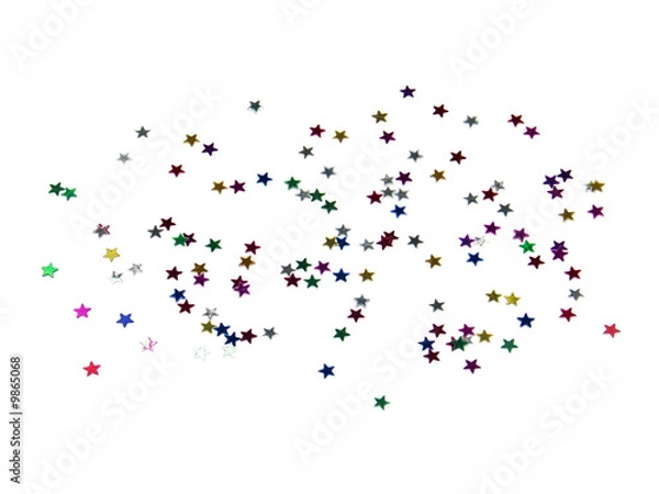 Fototapeta des confettis d'étoiles