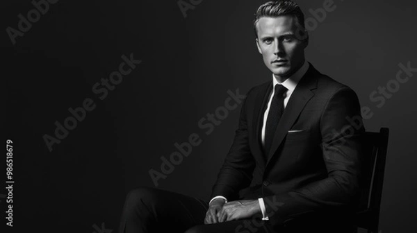 Obraz Sophisticated Man in a Suit