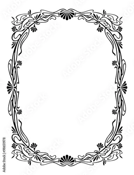 Obraz Elegant silhouette frame