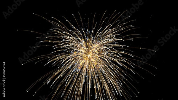 Fototapeta fireworks explosion sparkle