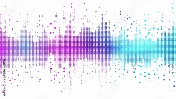 Fototapeta Abstract Colorful Dot Pattern Background