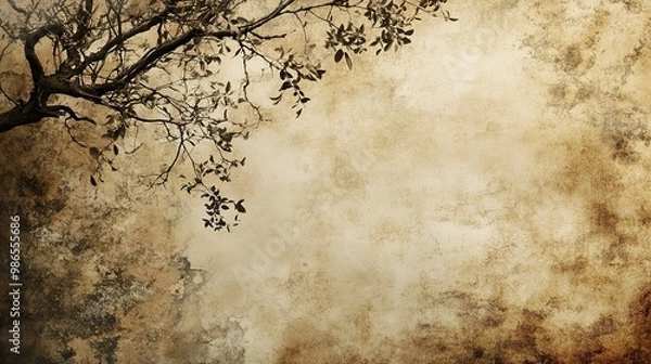 Fototapeta Aged paper background with faded colors and a nostalgic, vintage feel