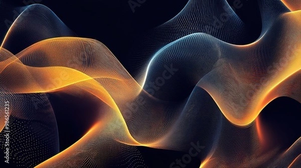 Fototapeta Abstract line background with dynamic flow and clean design