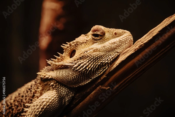 Obraz bearded dragon lizard