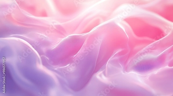 Fototapeta Dreamy blurred background with soft, flowing light and color