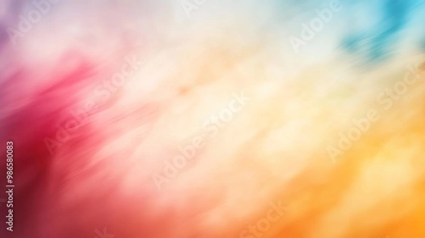 Fototapeta Abstract blurred background with soft, dreamlike color transitions