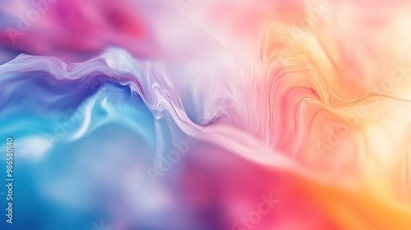 Fototapeta Abstract blurred background with soft, dreamlike color transitions