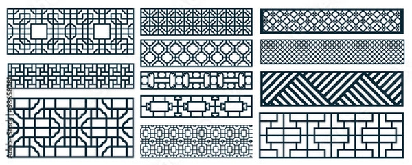 Fototapeta kolekcje wzorów dekorów