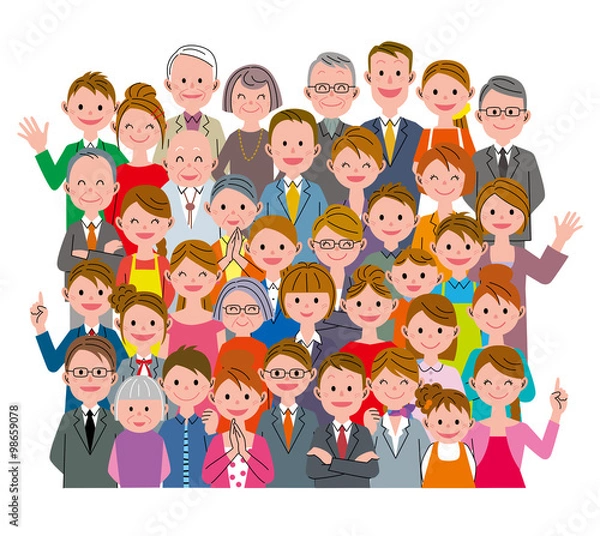 Fototapeta 人々　集団