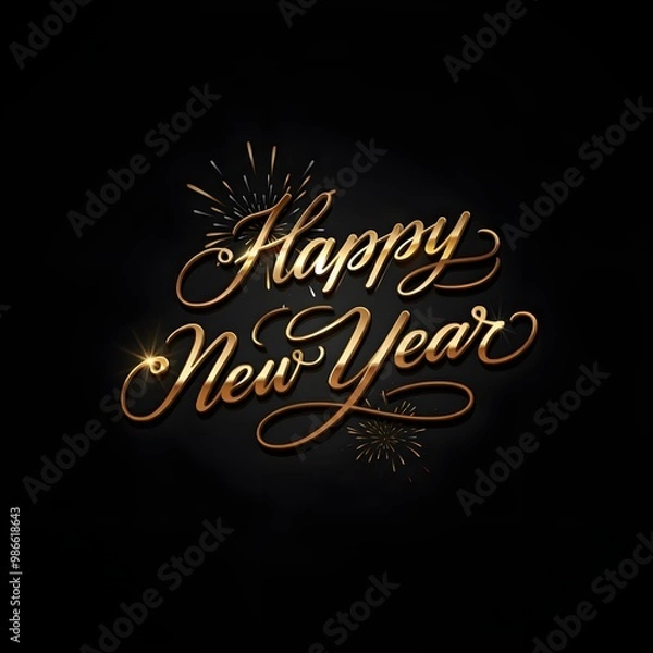Fototapeta Happy New Year 2025 
