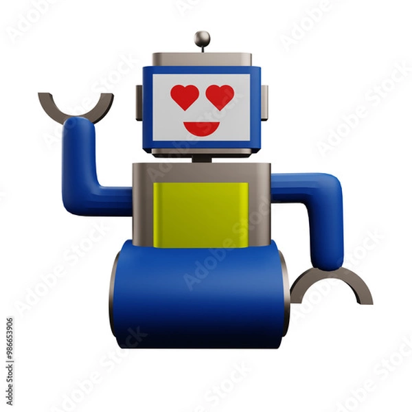 Obraz robot 3 D illustration 