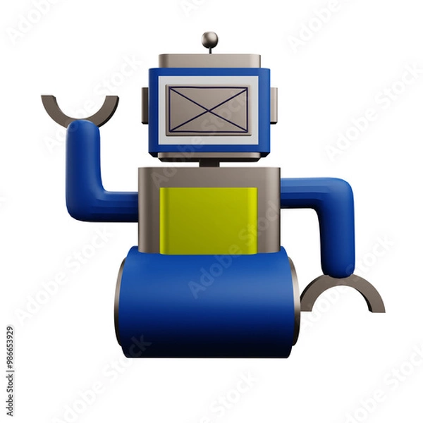 Obraz robot 3 D illustration 