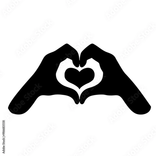 Obraz hands forming a heart 1