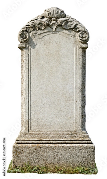 Obraz Blank Marble Tombstone 