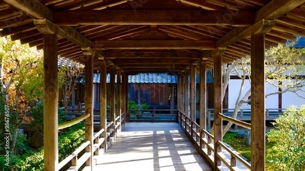 Obraz お寺の廊下