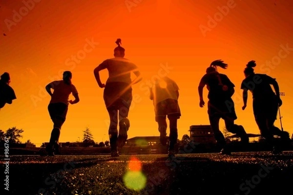 Fototapeta biegniemy w słońce