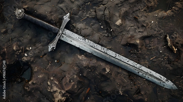 Fototapeta old sword medieval