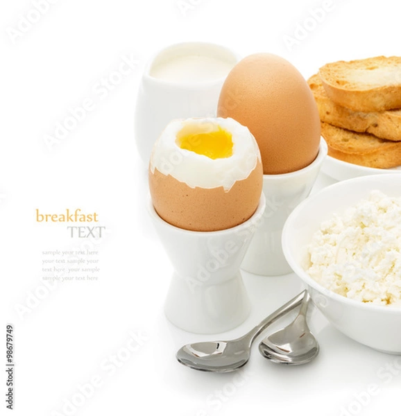Fototapeta Healthy delicious breakfast