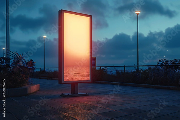 Obraz Blank Lightbox Advertising Display