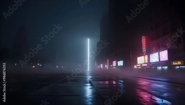 Obraz night traffic in the city