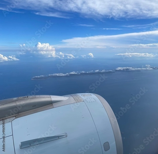 Fototapeta 飛行機からの眺め