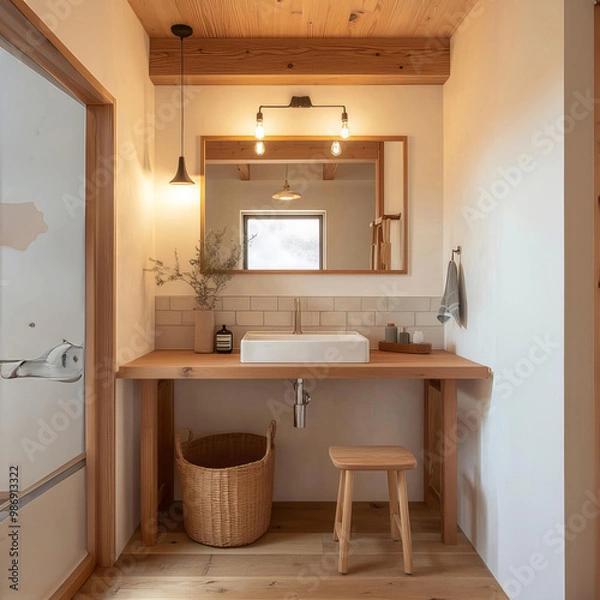 Fototapeta Minimalist Bathroom Retreat