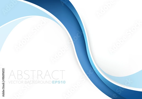 Fototapeta graphic vector curve line overlap background for text and message design