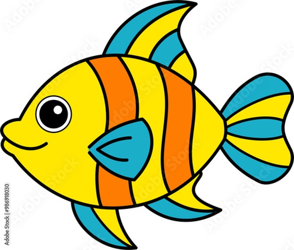 Obraz fish cartoon