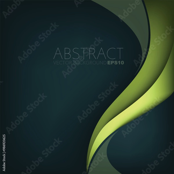 Obraz graphic vector curve line overlap background for text and message design