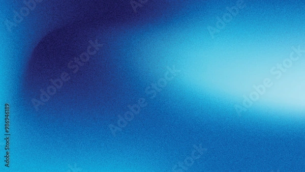 Obraz Blue Color Gradient Background, Abstract Blurred Blue Grainy Background Vector	