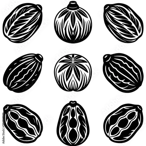 Fototapeta Dates Line Art Vector Illustration