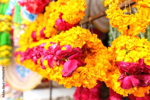 Obraz Flower rings for bride