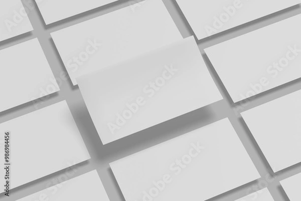 Obraz Slides presentation mockup blank . 3d rendering