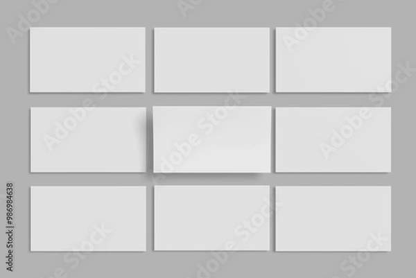 Obraz Slides presentation mockup blank . 3d rendering