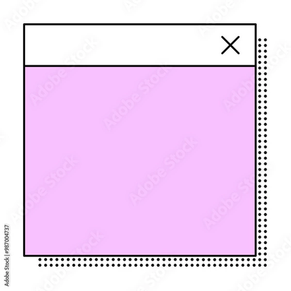 Fototapeta Retro UI Interface Frame