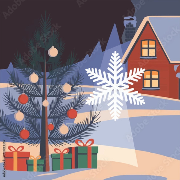 Obraz I have created a unit christmas vector which is completely new and it is fully completed so you can use it beautifully.