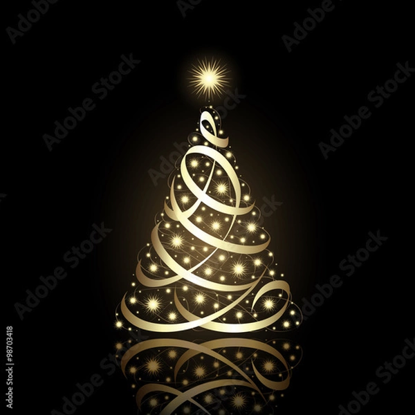 Obraz Christmas Tree, vector eps9.