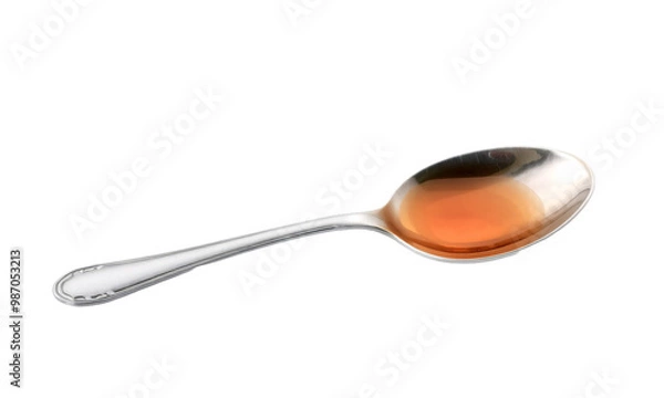 Fototapeta tea spoon isolated on transparent background
