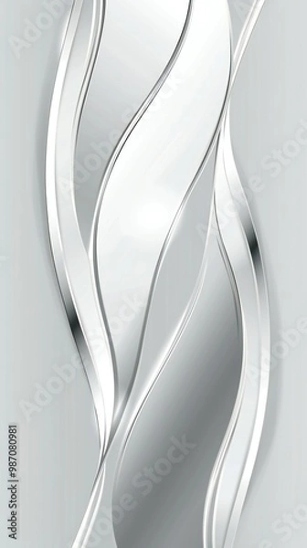 Obraz white abstract silk background